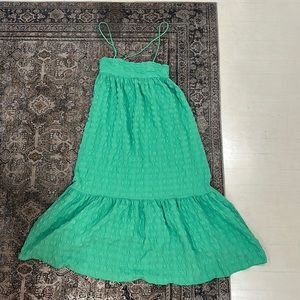Zara green maxi dress (small)